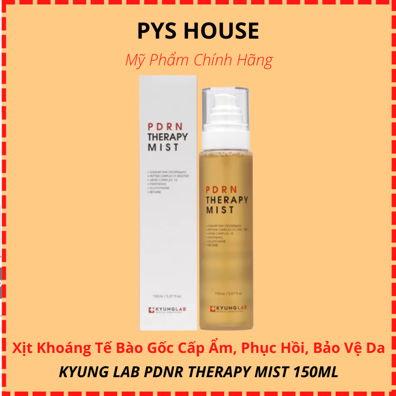 Xịt khoáng dưỡng ẩm kyung lab pdrn therapy mist 150ml chính hãng