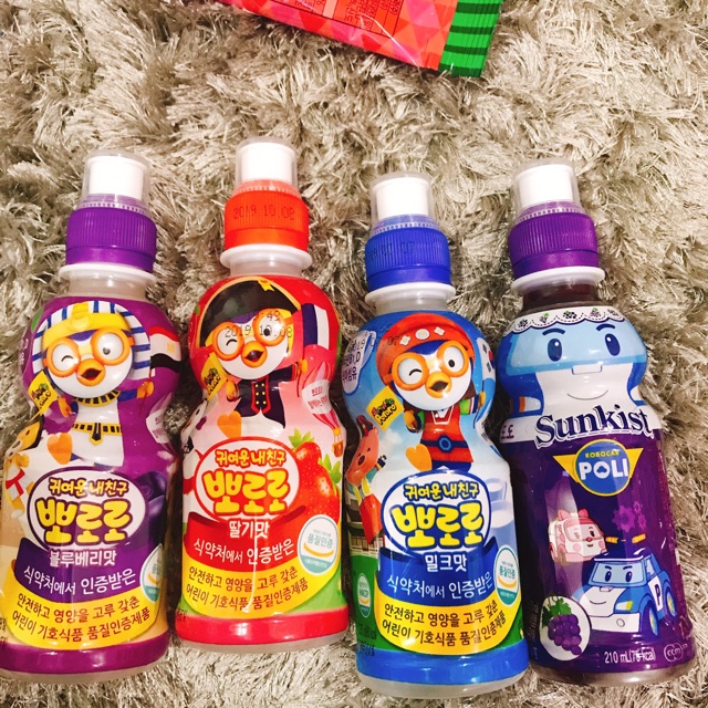 Nước uống pororo hương vị trái cây hàn quốc 🇰🇷