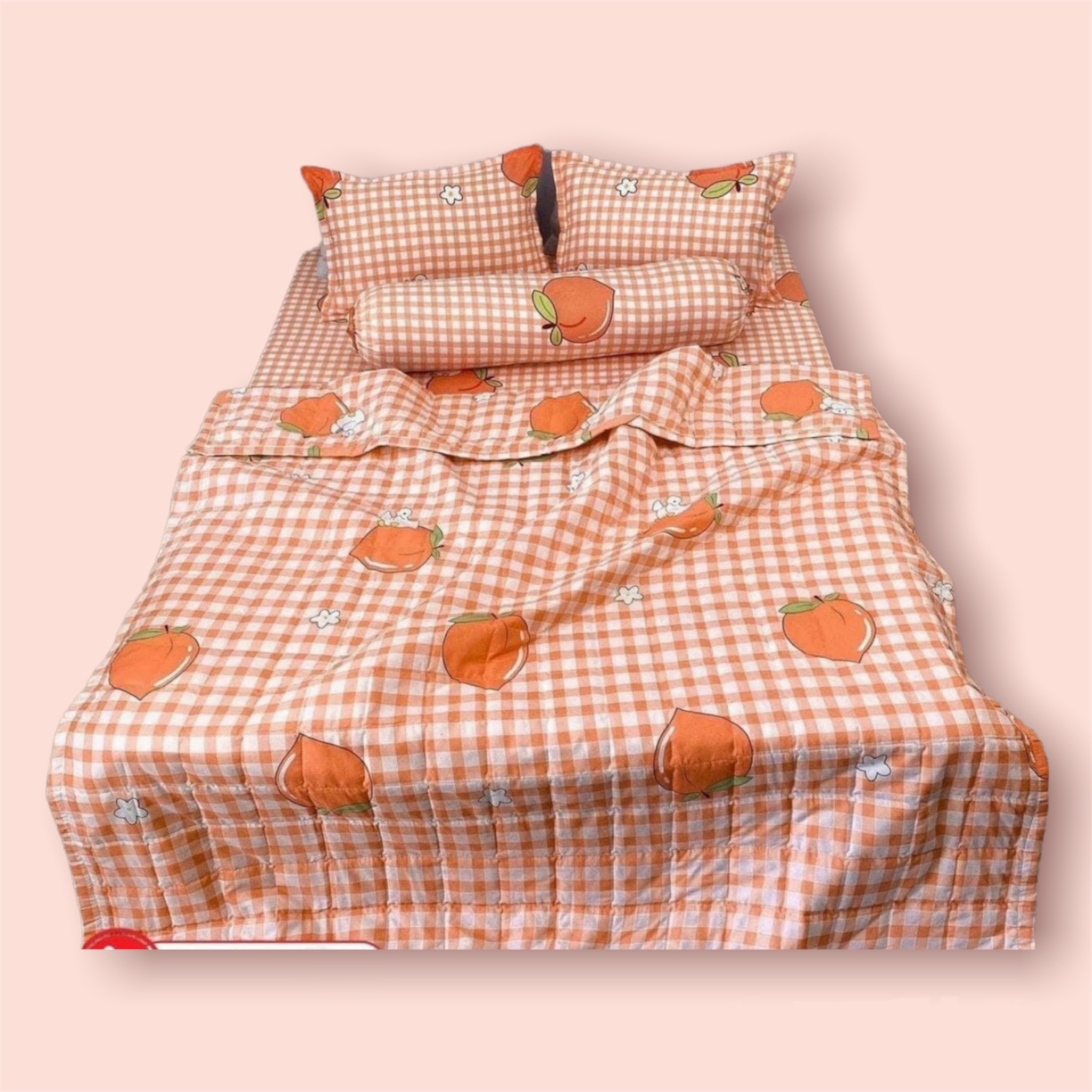 Bộ ga chun kèm 2 vỏ gối cotton poly , chất liệu bền đẹp nhiều mẫu lựa chọn , ca bedding - decor