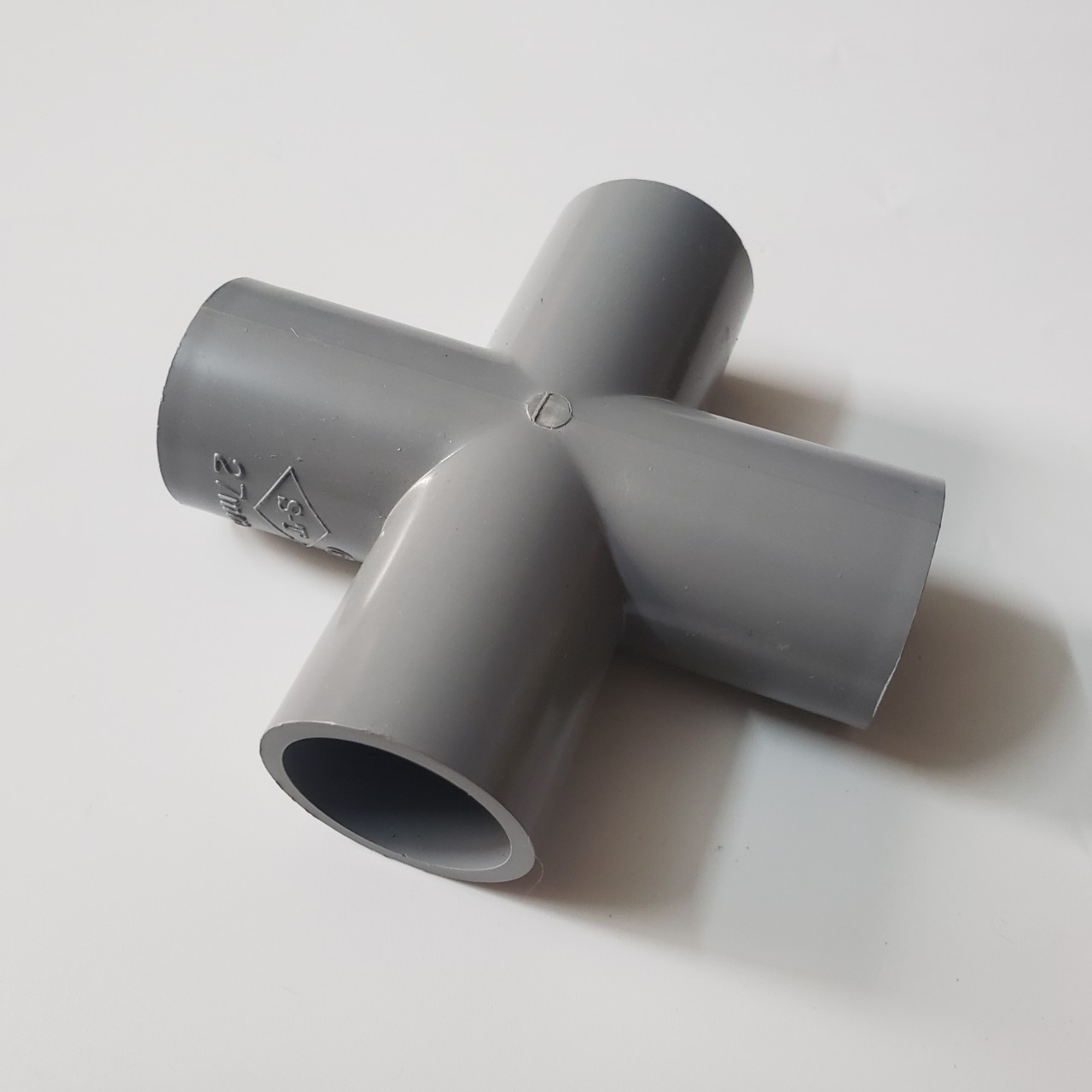 1 Chiếc Cút chia chữ thập dấu cộng nhựa PVC 21 27 34 42 48, sản phẩm được sử dụng cho việc tưới nước trong nông nghiệp, chế tạo đồ dùng, cũi trẻ, bể bơi, chuồng gà...