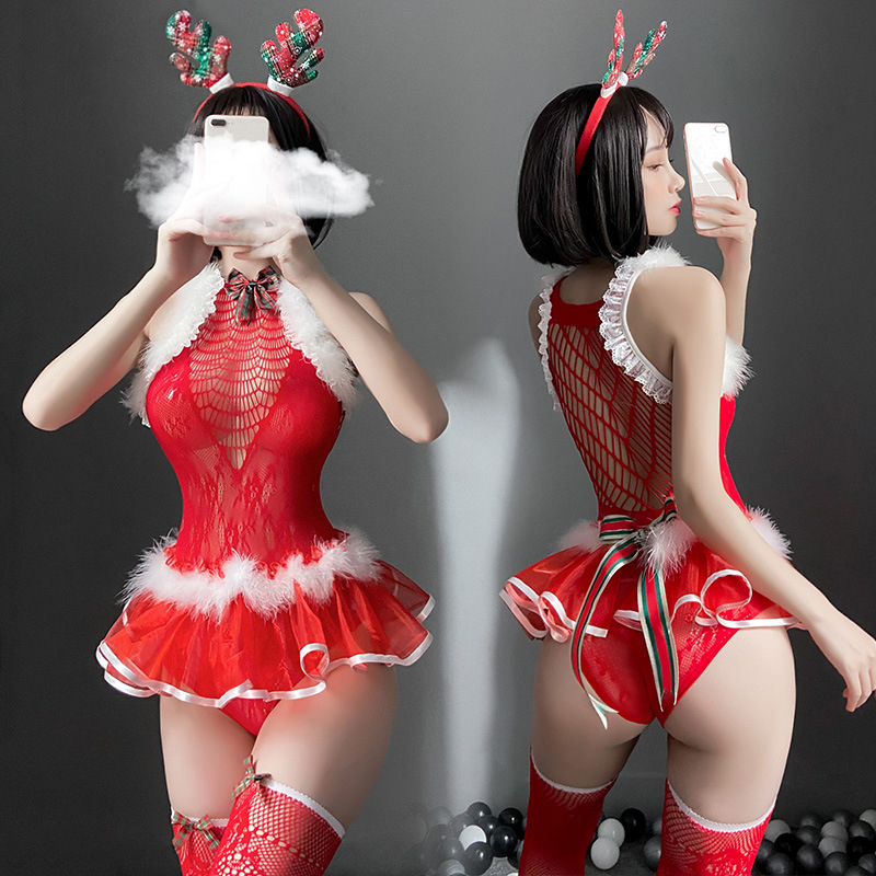 Váy ngủ cosplay giáng noel giáng sinh sexy gợi cảm