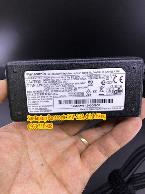 Sạc laptop panasonic 16v- 2.5a