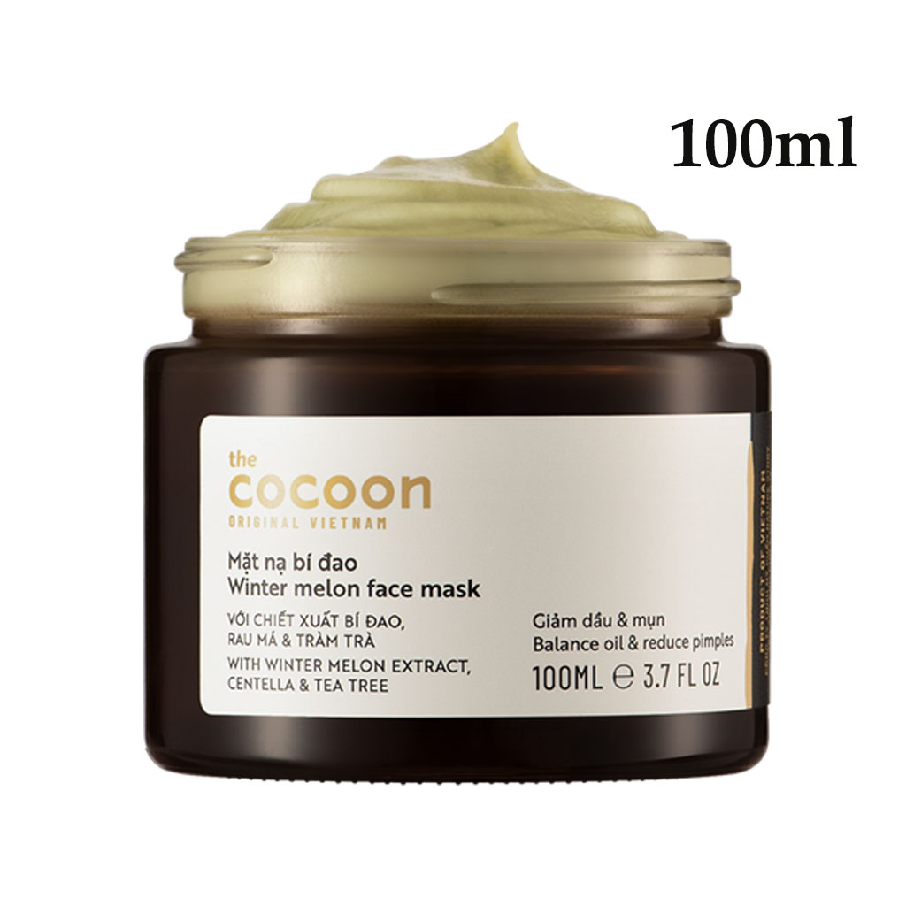 Mặt nạ cao bí đao cho da mụn da dầu the cocoon mẫu mới 30ml - 100ml