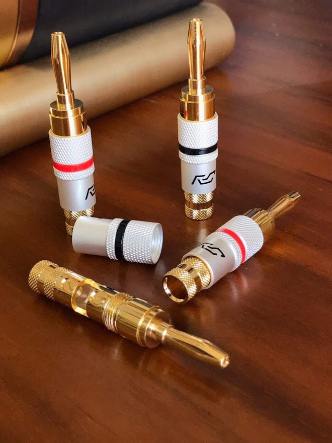 Jack rắc cắm loa chuẩn bắp chuối cao cấp mạ vàng 24k hàng TAIWAN nhập khẩu- báo giá 1 chiếc