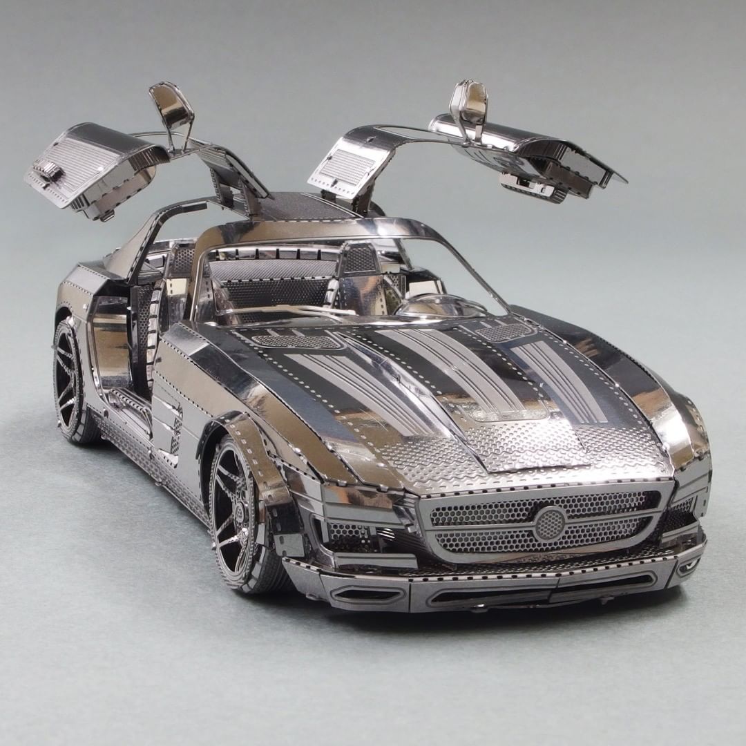 Mô Hình 3D Kim Loại Lắp Giáp Mercedes-Benz SLS AMG GT [Chưa Lắp]