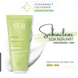 Sữa Rửa Mặt SVR Sebiaclear Creme Lavante Dạng Sữa Nhẹ Nhàng Làm Sạch, Dưỡng Ẩm Cho Da Dầu