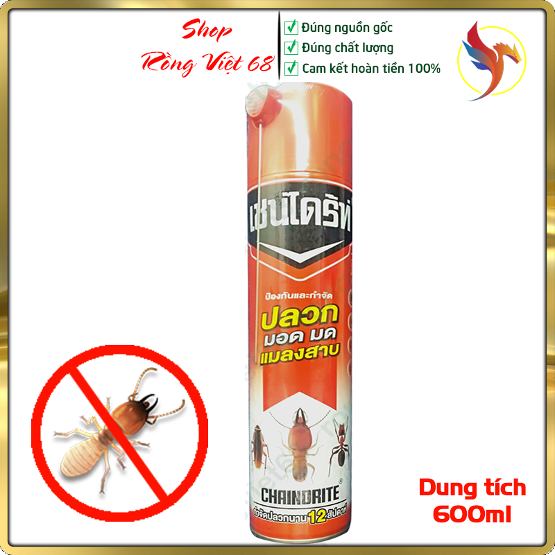 Bình Xịt Mối  Và Các Loại Côn Trùng ChainDrite 600ml- Không mùi. An Toàn Cho Người Sử Dụng - (Cam kết Hàng Chính Hãng)