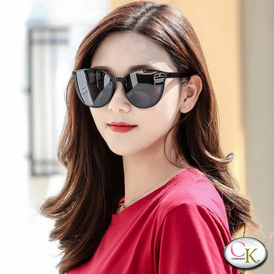 Kính mát nữ mắt mèo thời trang 7K 337 tròng kính phân cực chống nắng chống tia UV. Kính ôm mặt không kén size mặt