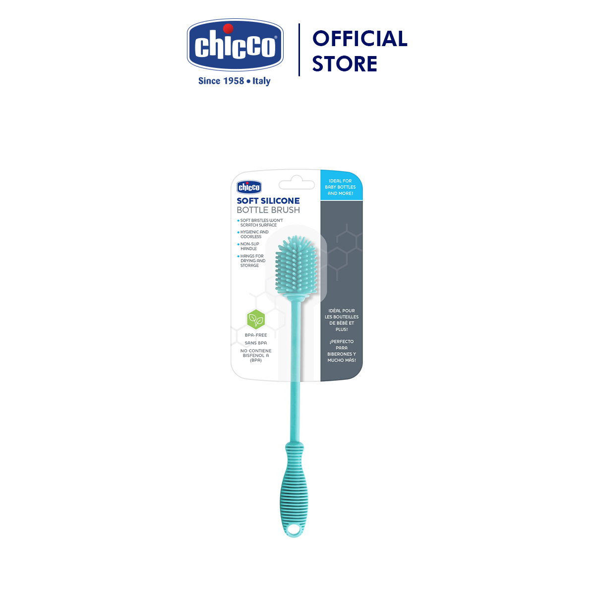 Cọ rửa bình sữa và phụ kiện silicone Chicco