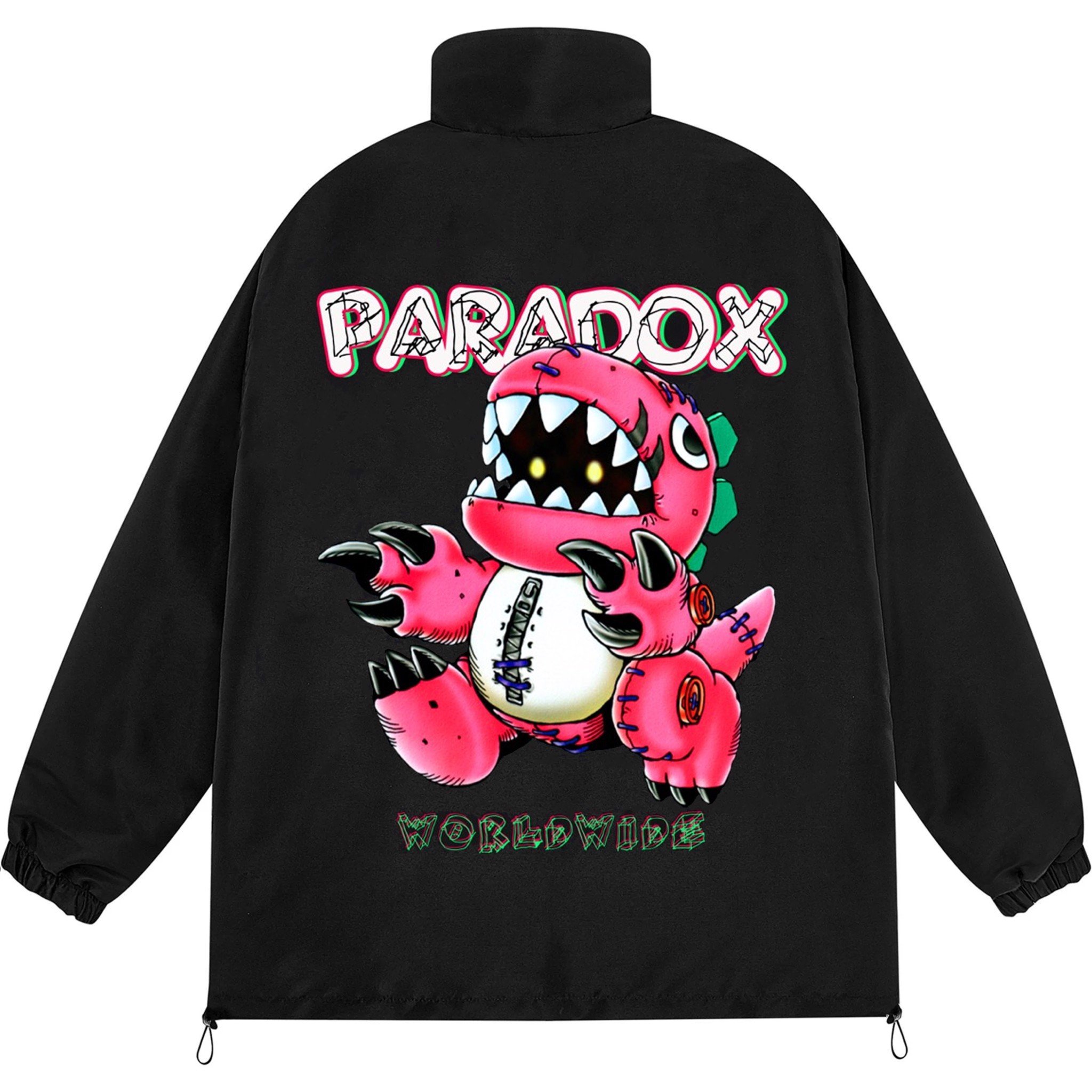 PARADOX Áo khoác dù dây kéo DINOMANIAC ZIP OVER-PRINTED JACKET
