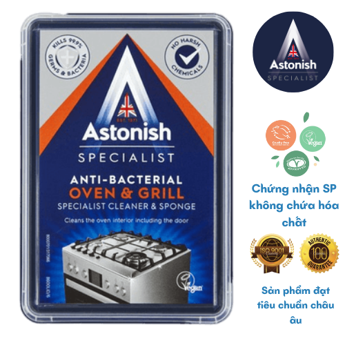Kem vệ sinh dầu mỡ cháy khét lò nướng, lò vi sóng Astonish C8600