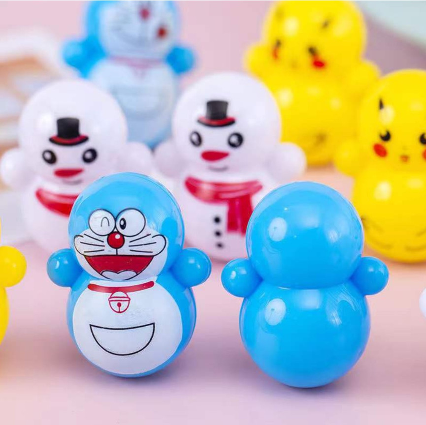 Lật đật squid game mini, đồ chơi lật đật mini doraemon cho bé cute dễ thương giá rẻ