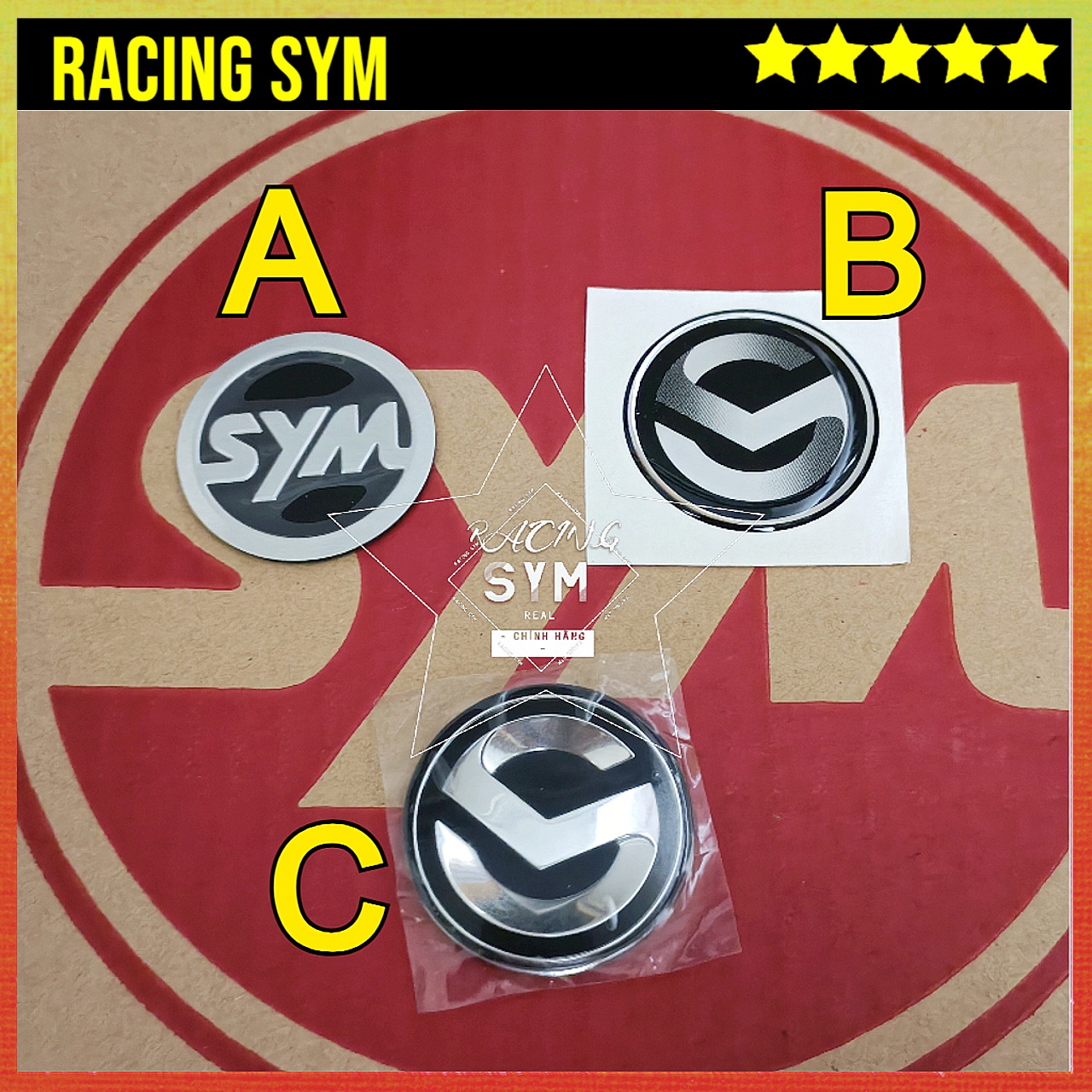 Biểu tượng xe sym 50cc chính hãng sym