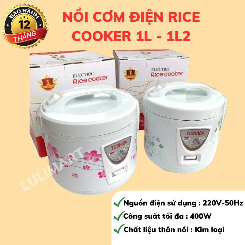 Nồi cơm điện mini toshiba 1 lít , 1.2 lít giá rẻ, bảo hành 12 tháng