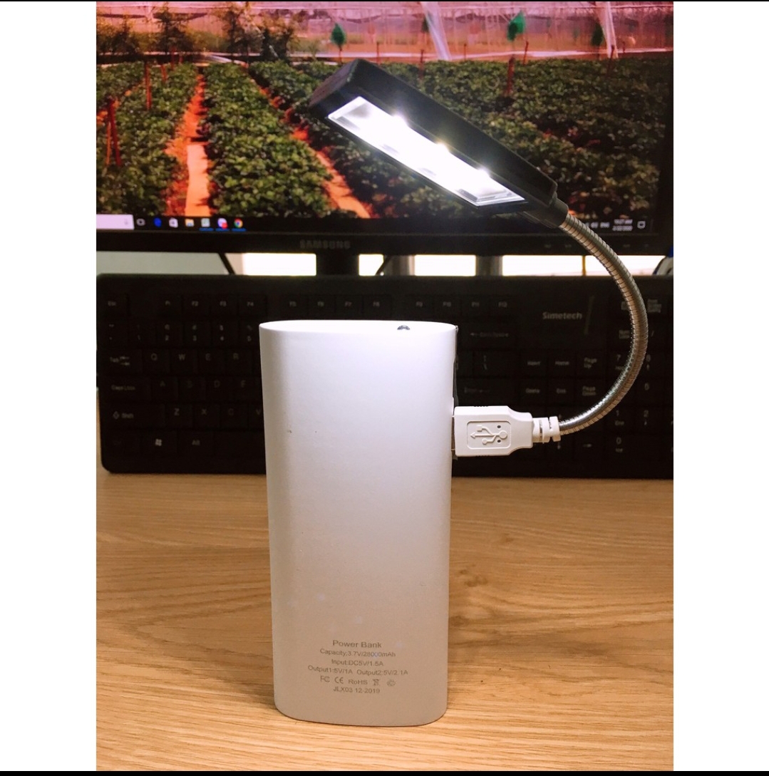 [HCM]MẪU MỚI Đèn LED 6 bóng cổng USB uốn dẻo 360