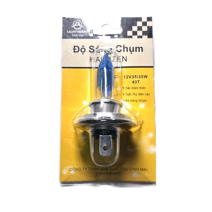 Bóng đèn pha h4 xe máy 12v 35w 43t halogen siêu sáng