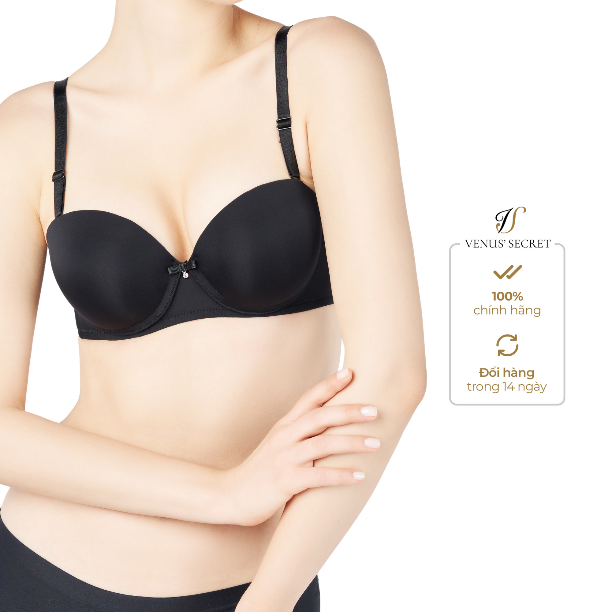 Áo lót nửa đệm dày trơn 3 màu da xanh đen