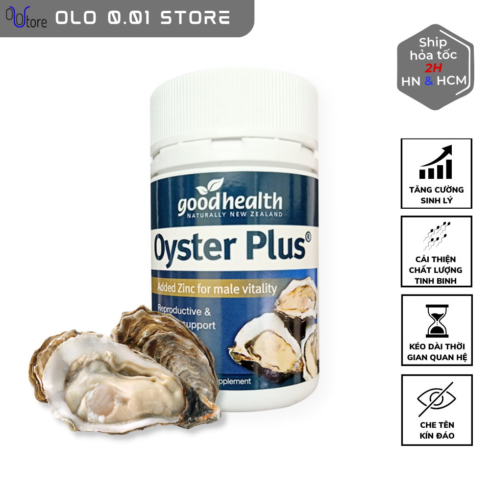 Viên uồng tinh chất hàu Oyster Plus Goodhealth, Tăng cường sinh lý nam giới, hộp 60 viên
