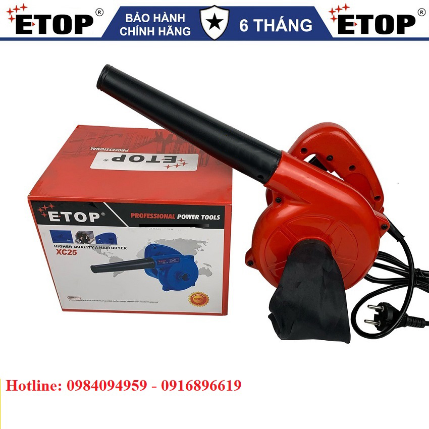 [Chính hãng] Máy thổi bụi - hút bụi 700W ETOP XC25 - Mô tơ 100% dây đồng