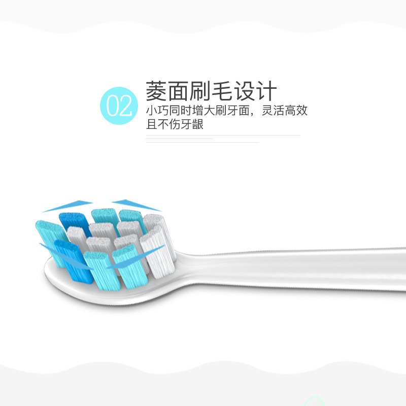 hushdg[3 Giá Đỡ ] Bạch Kim TB-012 Bàn Chải Đánh Răng Điện ABS Chất Liệu Đầu Bàn Chải Mềm DuPont Nhà Sản Xuất Nguồn Bán Buôn kouh