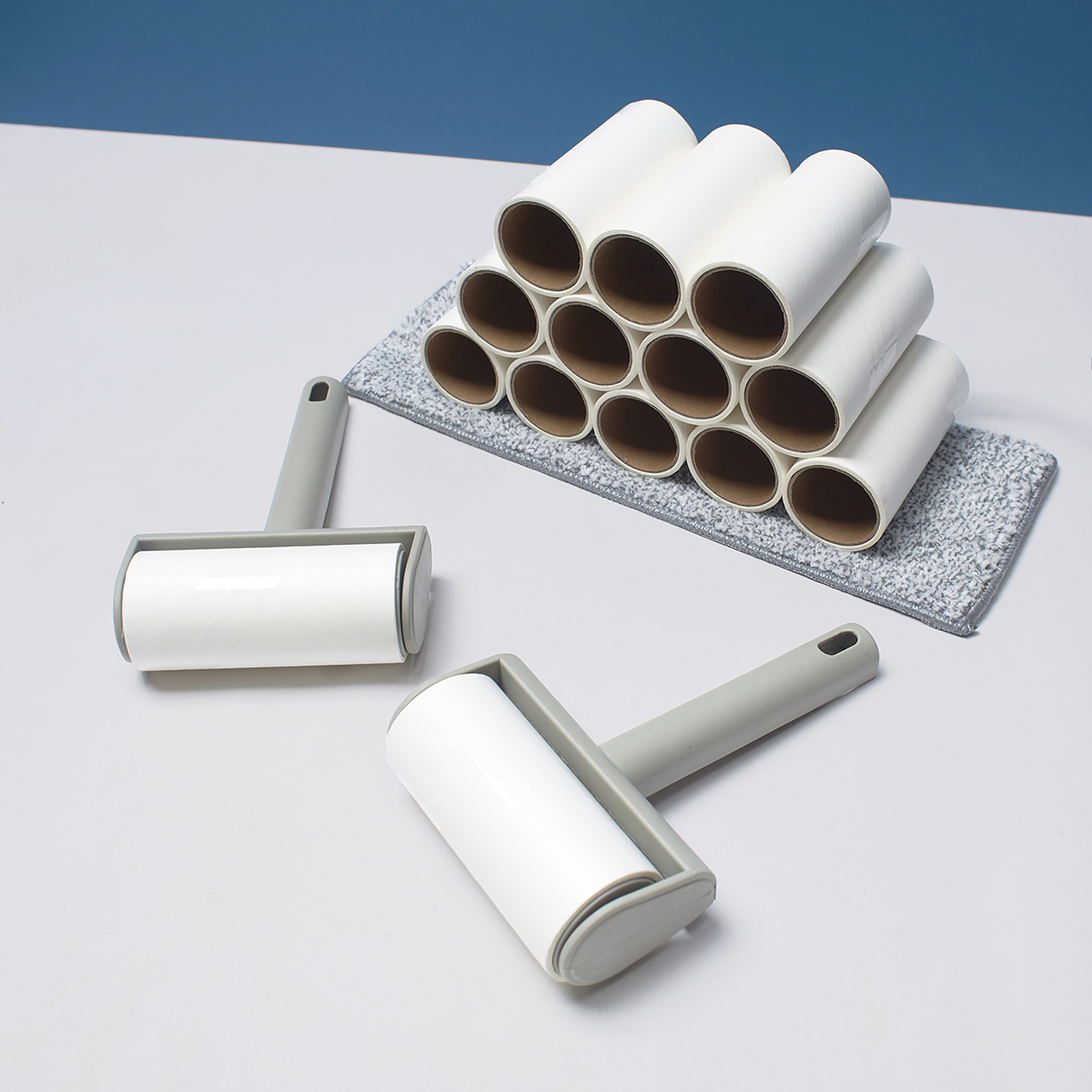 Combo of Dust Roller + 10 Living C Dust Roller Cores, 55-Layer Dust Roller Paper Roll - 5