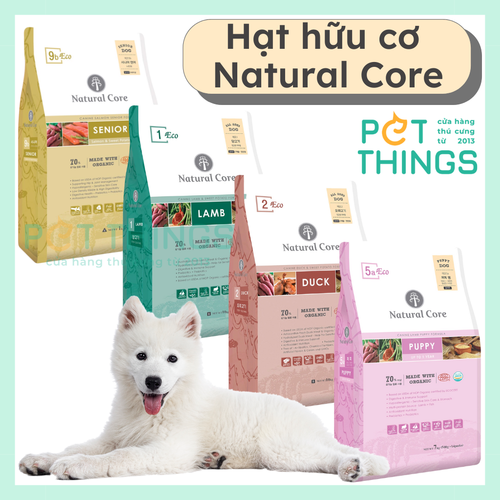 Hạt khô hữu cơ cho chó Natural Core 1kg