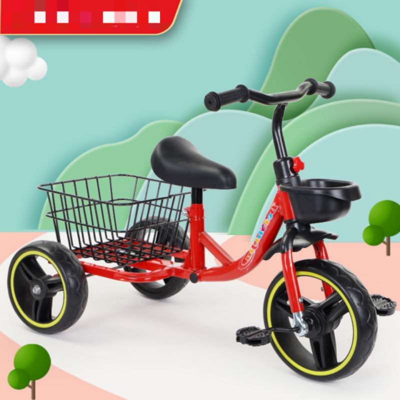 Xe đạp cho bé, xe đạp 3 bánh kèm giỏ đồ lớn phía sau cho bé kiểu mới