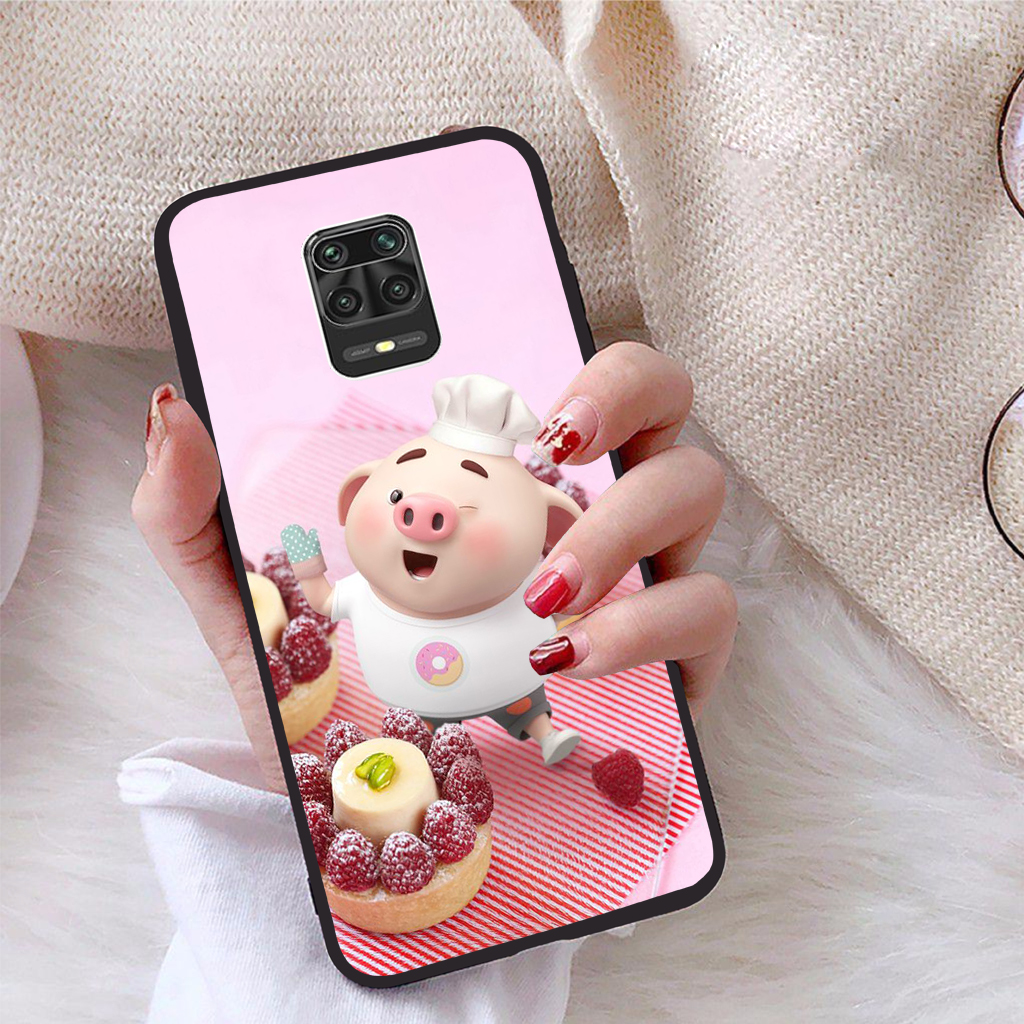[HCM]Ốp lưng Xiaomi Redmi Note 9S viền dẻo TPU BST Pig Cute