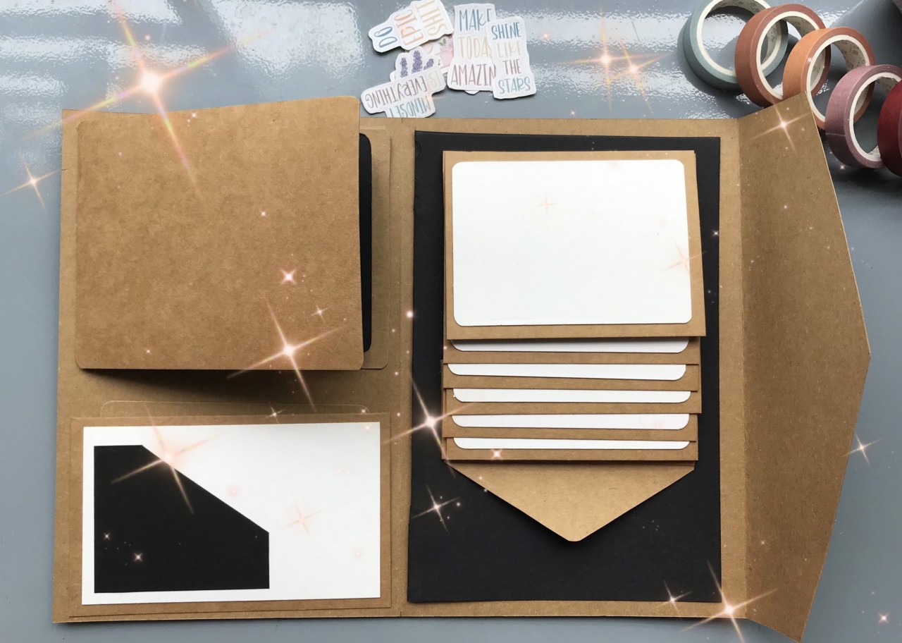 Sổ dán ảnh scrapbook đã có sẵn hiệu ứng, quà tặng bạn bè, gia đình ý nghĩa