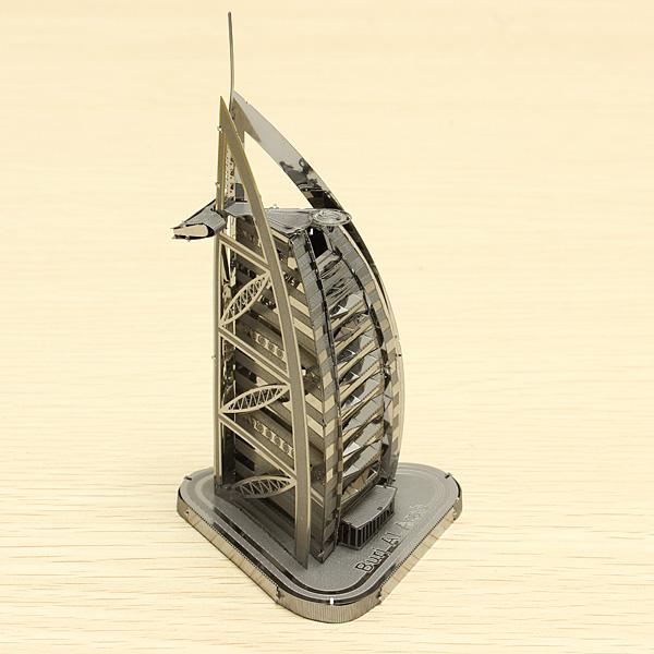Mô Hình Lắp Ráp 3D Kim Loại Khách Sạn 7 Sao Burj Al Arab Dubai [Chưa Lắp]