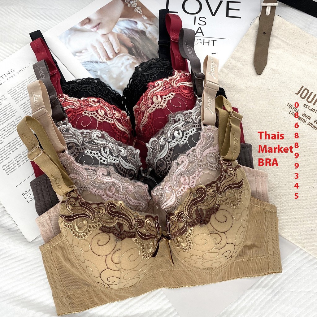 Áo Ngực Bản To Bigsize 0777 Anny - Cup C Ôm Hết Quả Siêu To Không Bị Tràn Bản To Gọn Lưng Nhập Thái Lan