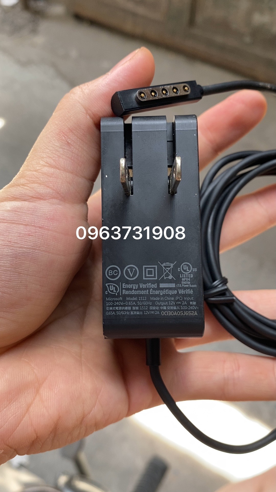 Sạc Microsoft Surface RT RT2 1513 1516 12V2A 24W zin bóc máy