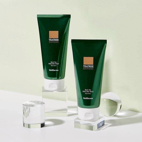 Mặt Nạ Vi Tảo Biển Tràm Trà Herb Tox Peeling Pack Wellderma Hàn Quốc