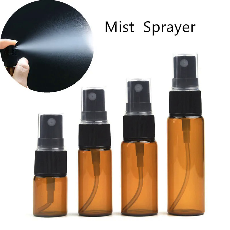 50 cáilốc 5ml 10ml 15ml 20ml Glass Mist Spray chai rỗng Nước hoa lọ thủy tinh bơm lại nước hoa  du lịch phụ kiện