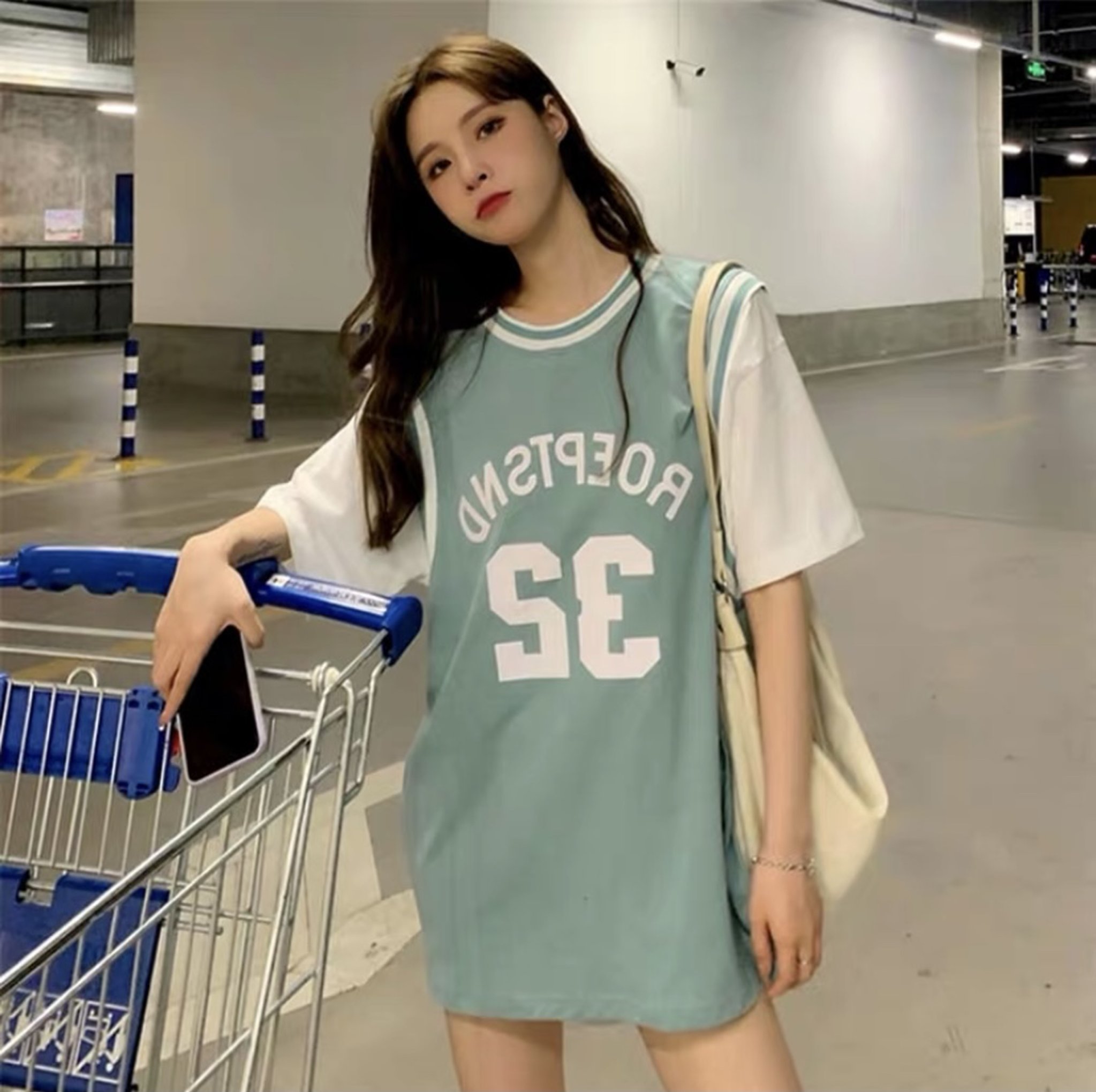 Áo Thun Form Rộng Unisex Phối Màu