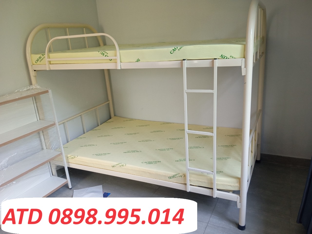 Giường Tầng Sắt Giá Rẻ đủ kích thước 80cm 1m 1m2 1m4 1m6 cho sinh viên ở trọ ký túc xá giá rẻ tại xưởng