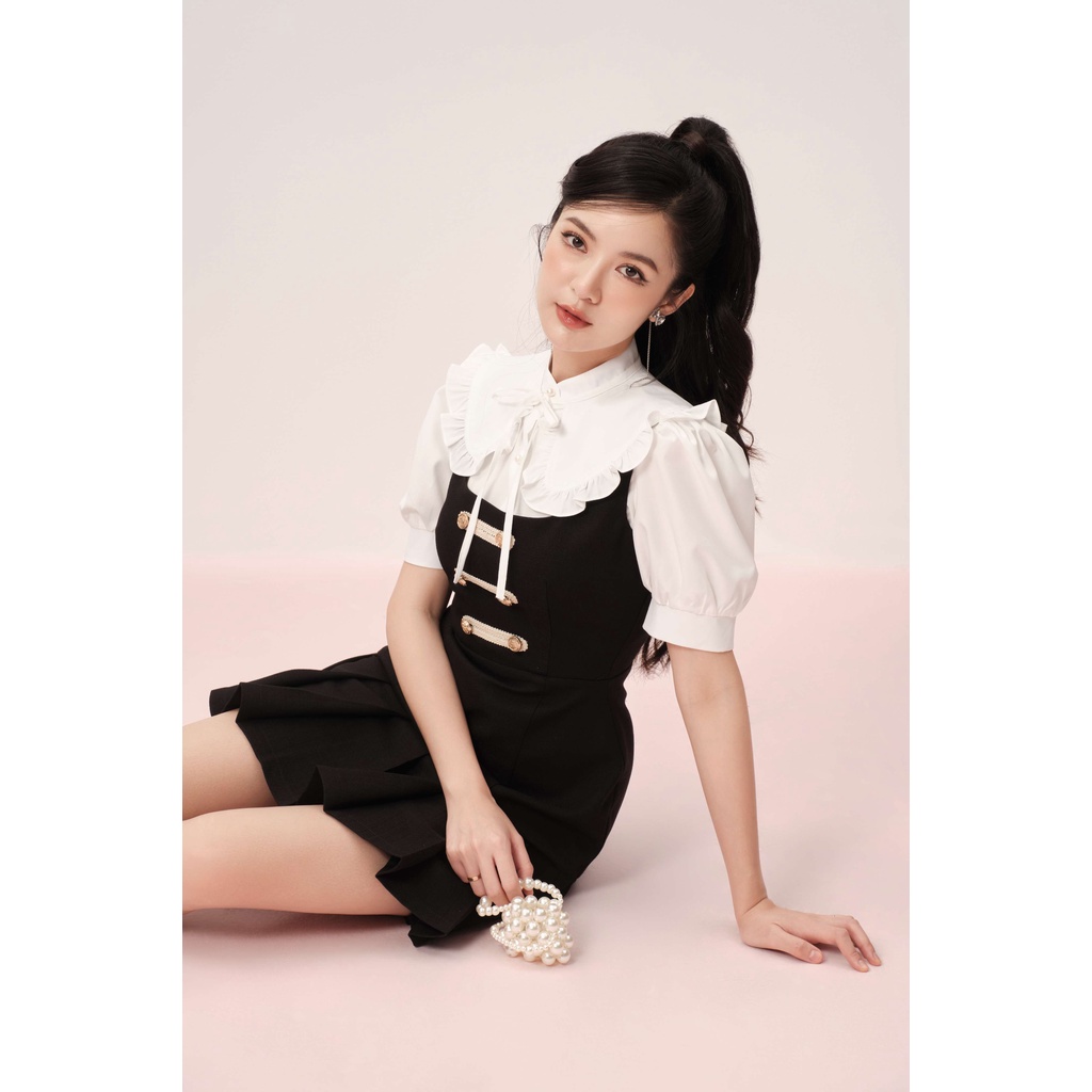 Áo sơ mi afley tách lẻ set váy yếm- - size s/m/l- hàng chính hãng- juletbygiang