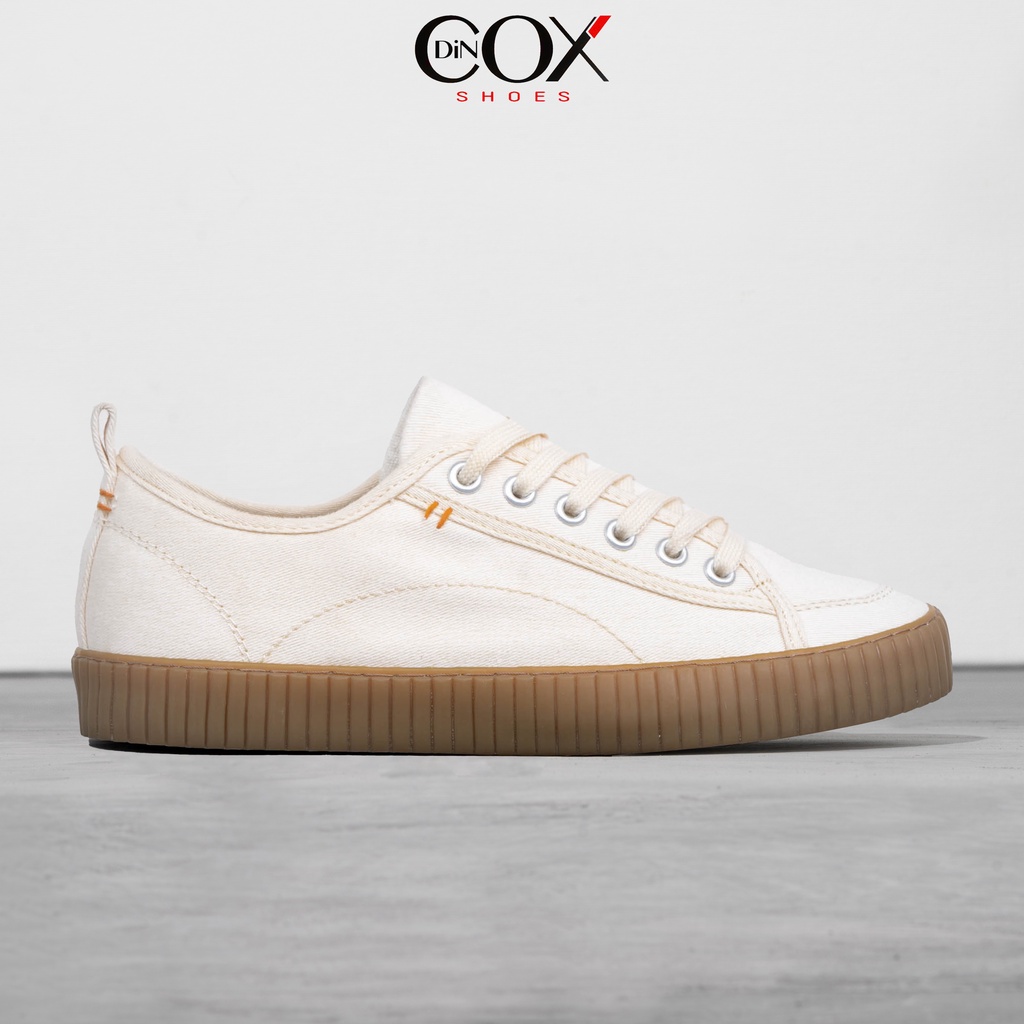 Giày Sneaker Vải Unisex DINCOX D27 Đơn Giản Hiện Đại White