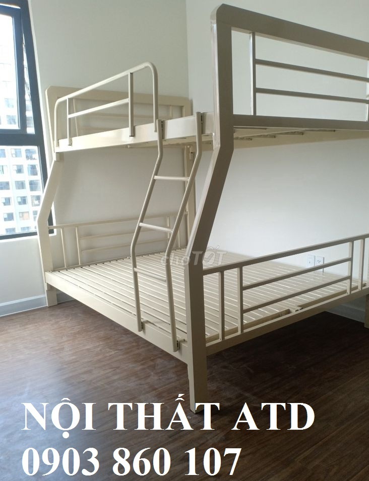 [HCM]Giuong tầng sắt hộp cao cấp- giường sắt hai tầng hộp 48 - giường tầng người lớn- giá rẻ hcm