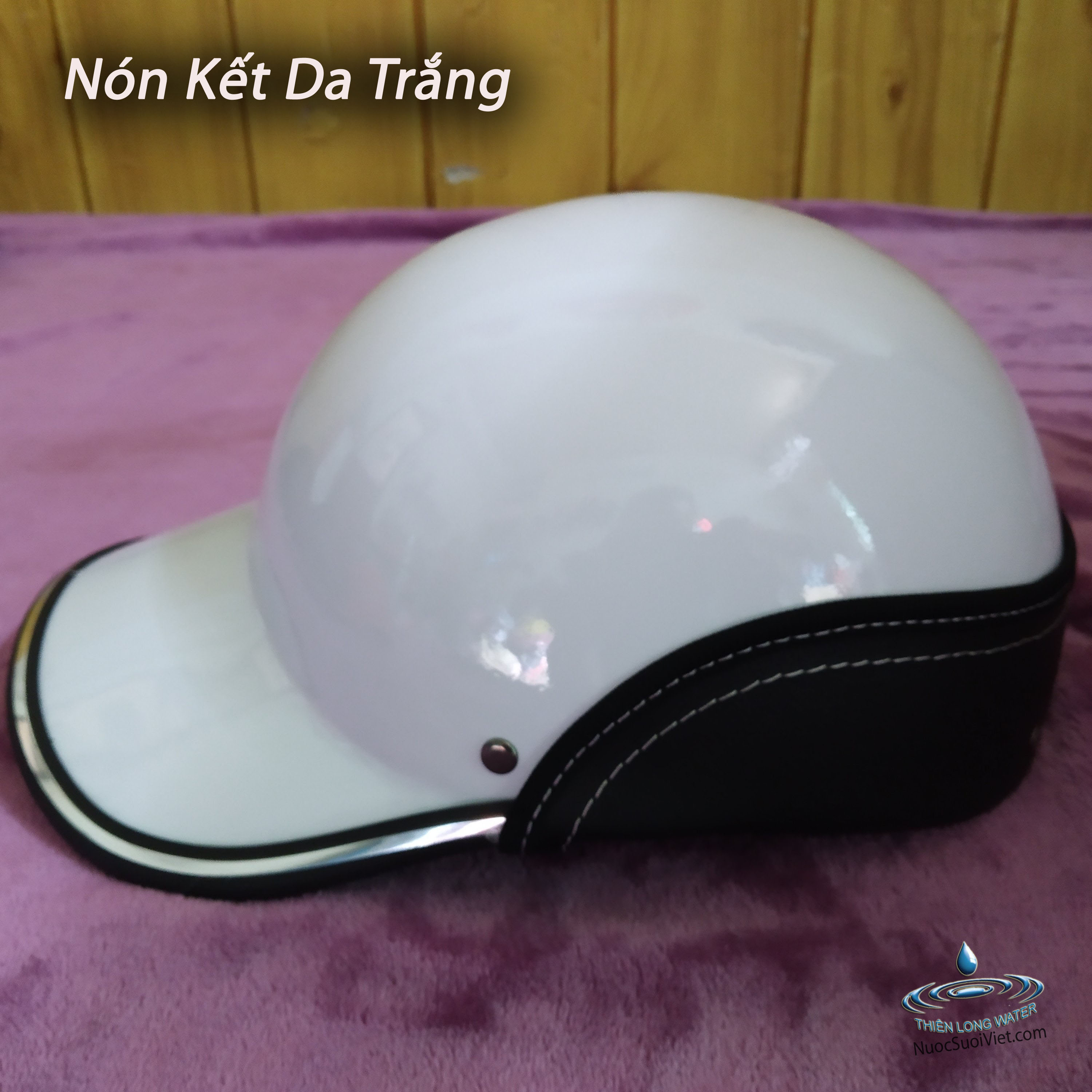 Nón Bảo Hiểm Dạng Kết Thời Trang - Mũ Bảo Hiểm Có Viền Da Sành Điệu Nhiều Màu Sắc