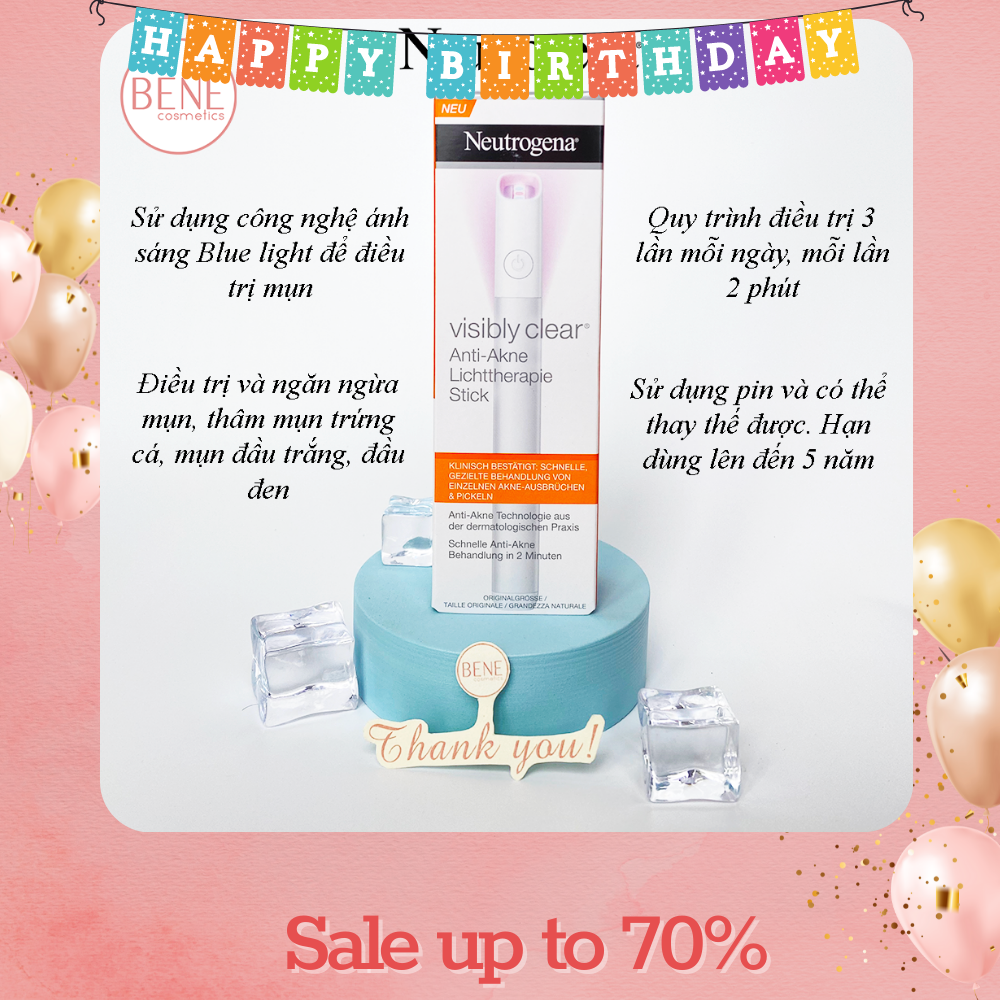 [Chính Hãng] Bút chiếu mụn Neutrogena Visibly Clear™ Light Therapy Acne Spot Treatment