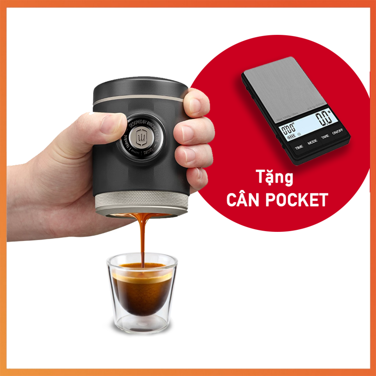 Wacaco Picopresso - Máy pha cà phê Espresso cầm tay Bảo hành 24 tháng