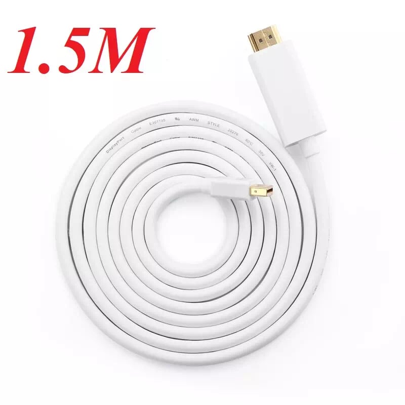 Ugreen 20849 1.5m màu trắng cáp chuyển đổi mini dp sang hdmi hỗ trợ phân phải 4k x 2k md101