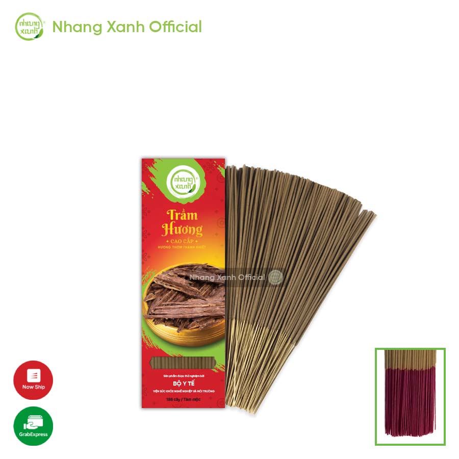 [ 100% NGUYÊN CHẤT] Nhang Trầm Hương cao cấp 20cm 100g chân mộc - Hương thơm tự nhiên, dịu ngọt của trầm