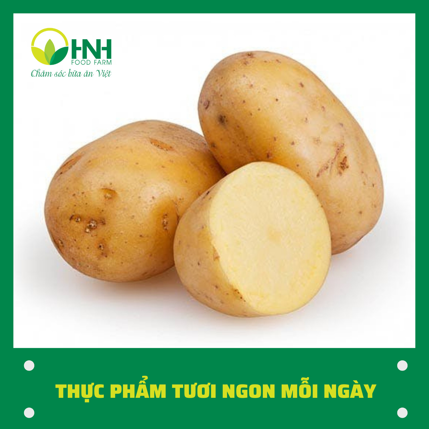 [CHỈ GIAO HÀ NỘI] Khoai tây 1kg sạch ngon trợ giá mùa dịch - HNH Food Farm