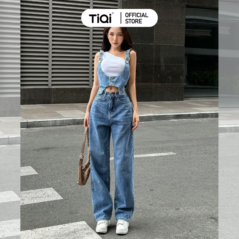 Set yếm quần dài kaki jean tiqi jeans y1-252