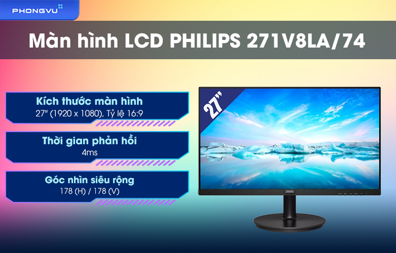 Màn hình LCD PHILIPS 271V8LA/74 | Giới thiệu