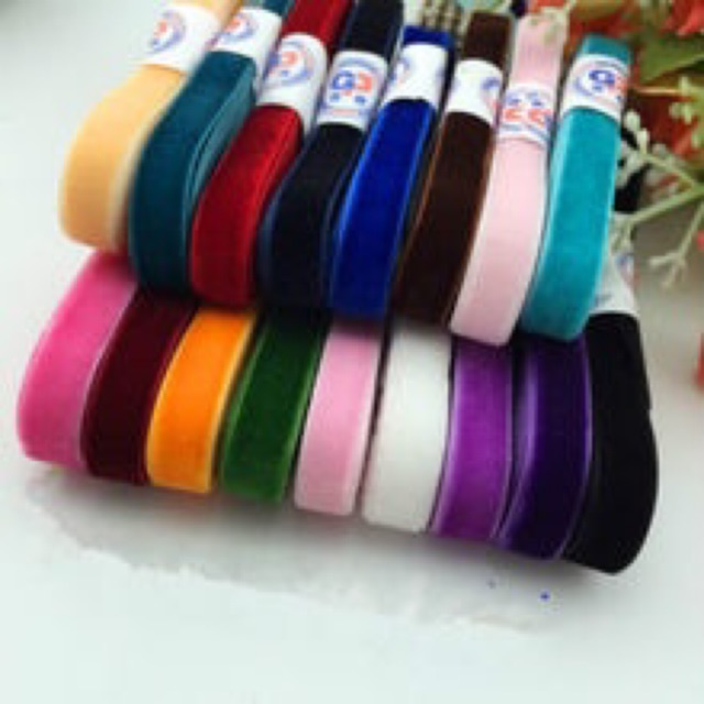 Ruy băng nhung bản 1cm dài 3m