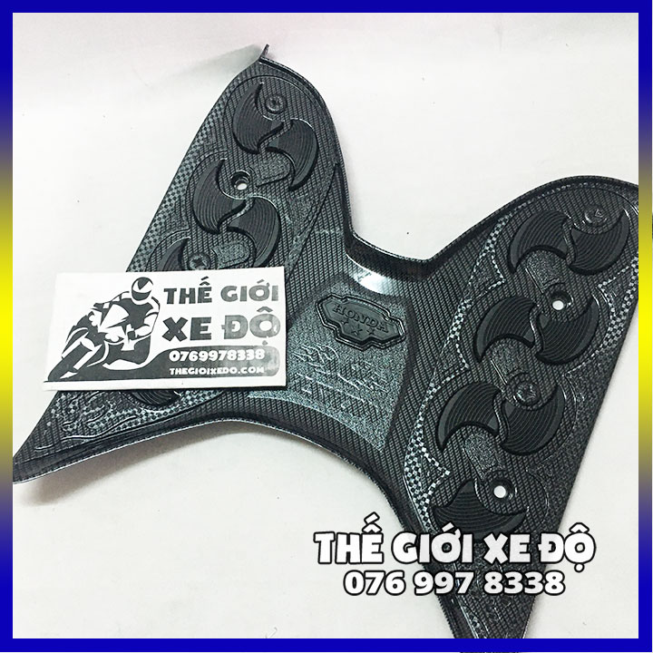 Thảm vision cacbon trang trí ốp carbon thảm để chân trước xe vision 2014 - 2015 - 2016 - 2017 - 2018 - 2019 - 2020