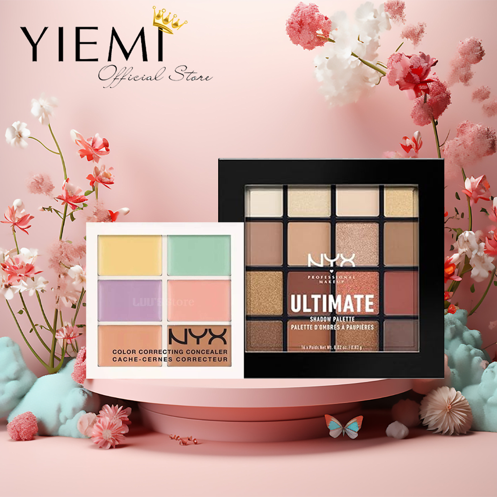 Bảng tạo khối, che khuyết điểm, phấn mắt nyx conceal, correct, contour palette 1.5g